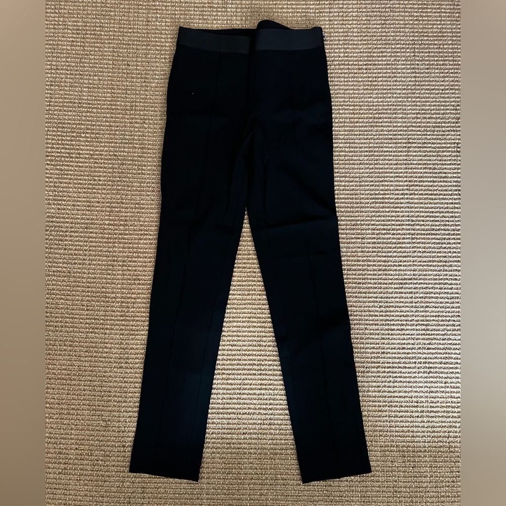 Everlane The Stretch Ponte Skinny Pants Size 0 Black Side Zip Cropped